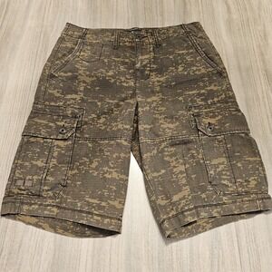 American Eagle Cammo Cargo Shorts  Longboard 11" Inseam Camouflage Size 30(32)